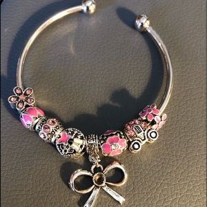 Handmade jewelry charm bracelets.
